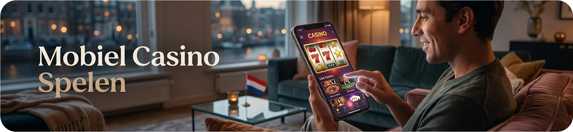 Mobiel spelen in een online casino met iDEAL ondersteuning in Nederland