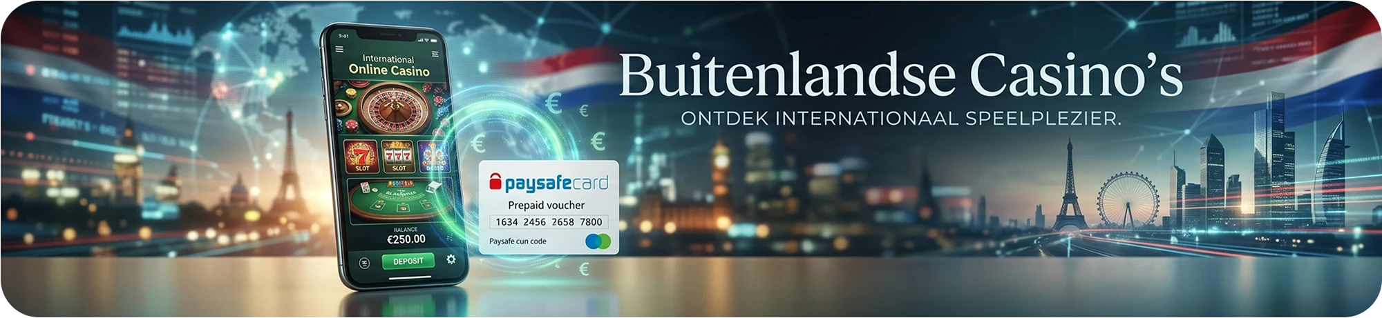 Buitenlandse online casino’s die Paysafecard ondersteunen