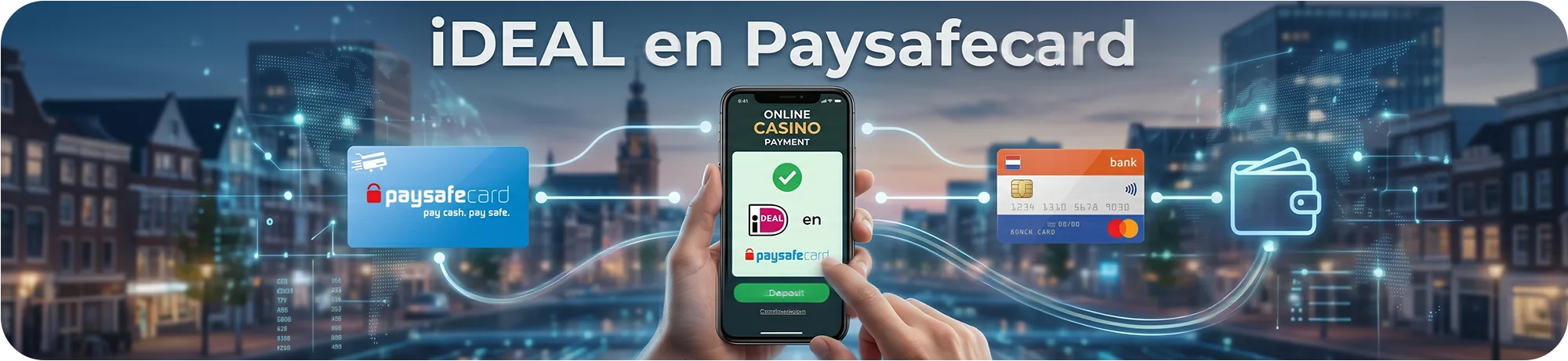 iDEAL en Paysafecard betaalopties voor 5 euro casino