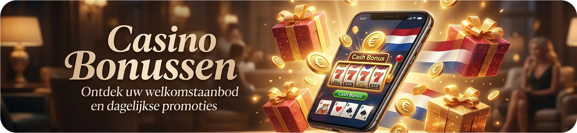 Casino bonussen beschikbaar bij iDEAL-gebruik in Nederland