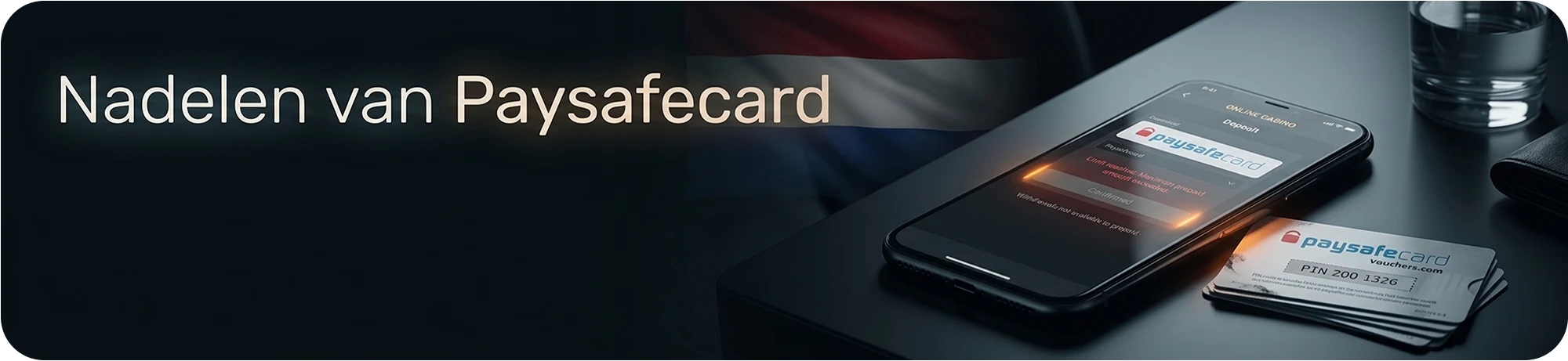 Nadelen en beperkingen van het gebruik van Paysafecard in casino’s