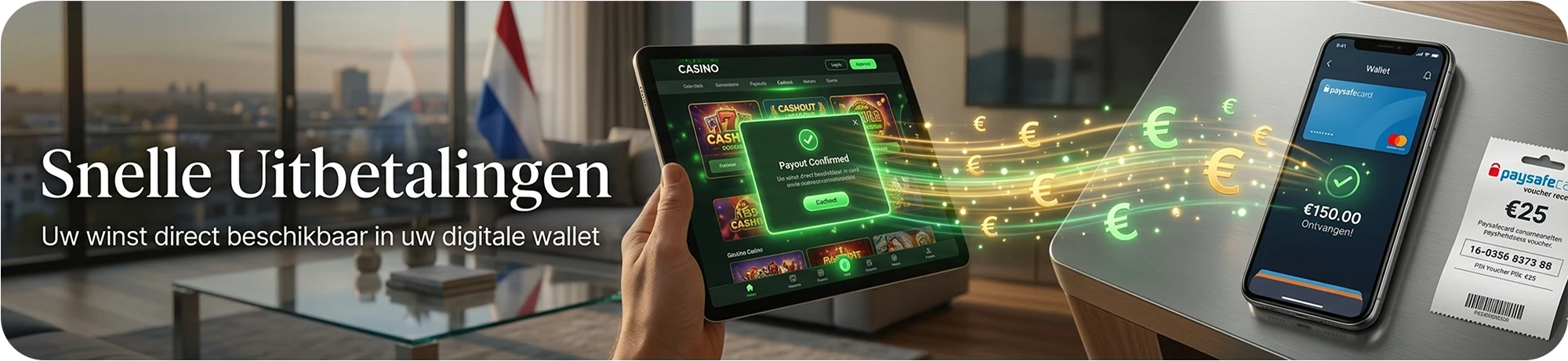 Hoe uitbetalingen werken bij casino’s die Paysafecard accepteren