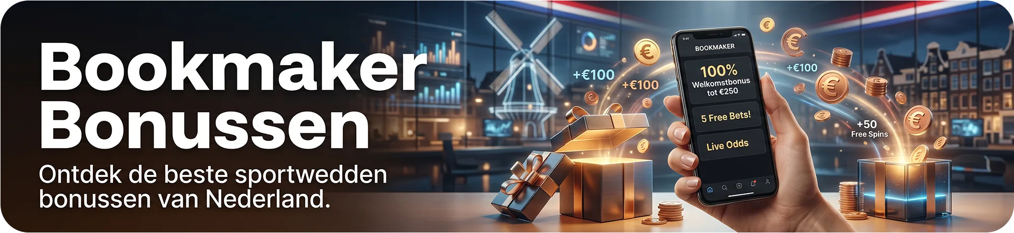 Bonusaanbiedingen van bookmakers voor Nederlandse spelers