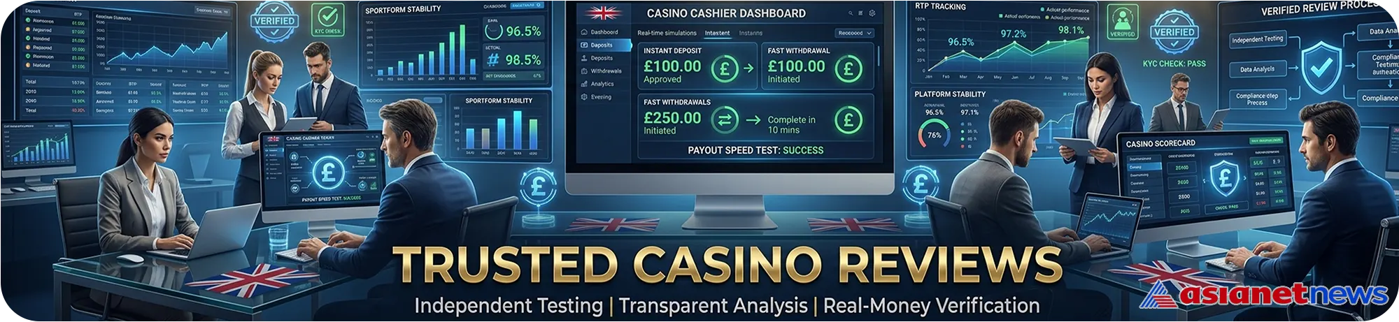 Independent UK casino review process with RTP testing and payout tracking