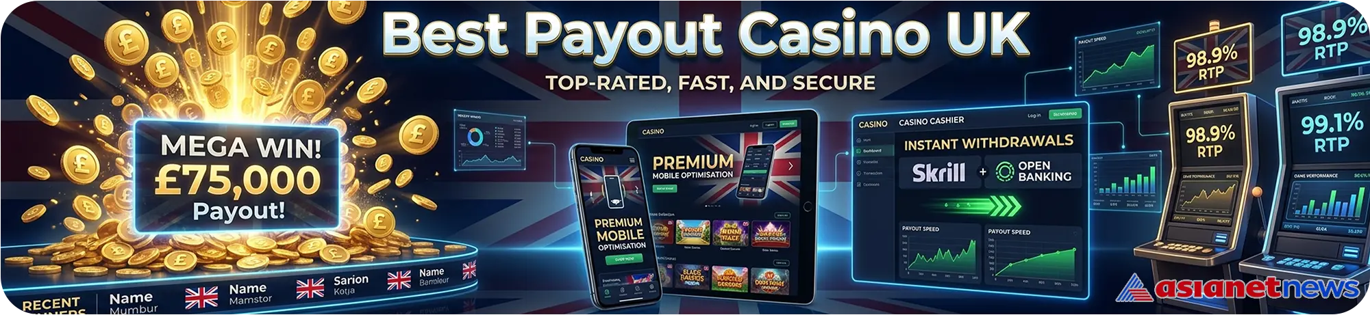Premium UK casino platform with high payout slots and rapid GBP withdrawals