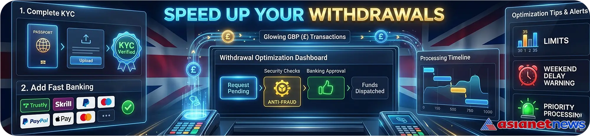 UK casino KYC verification process with secure identity and withdrawal approval