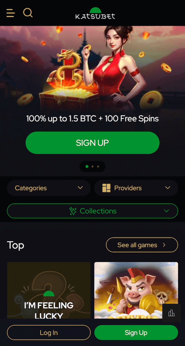 Katsubet webpage