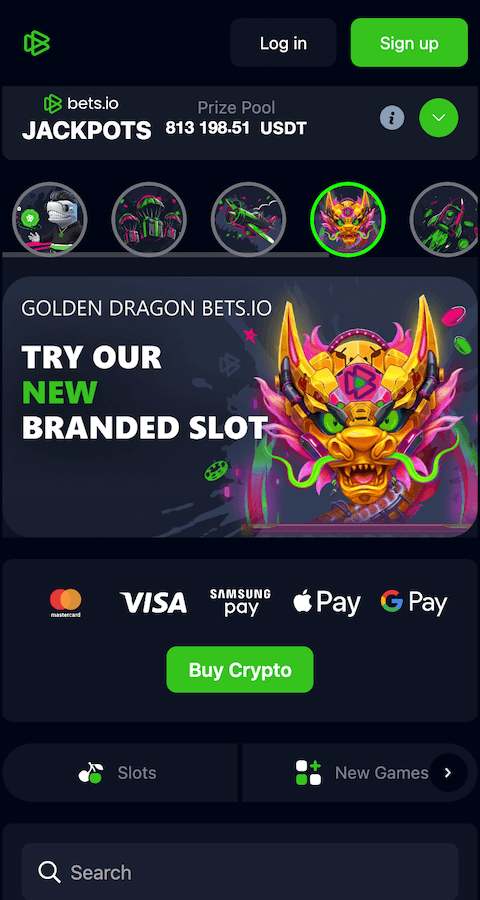 Bets.io webpage