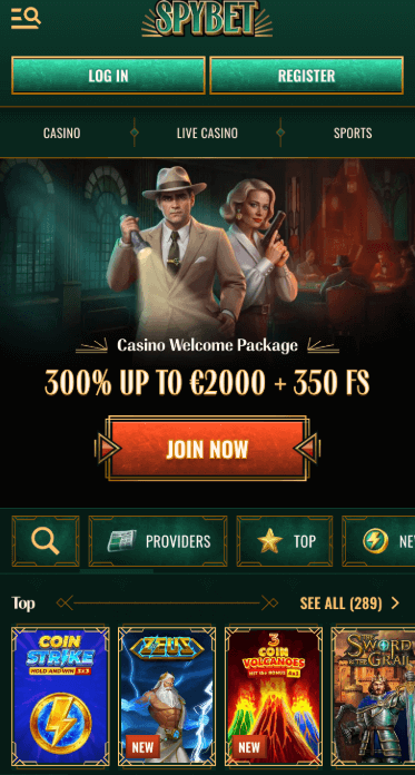 Spybet webpage