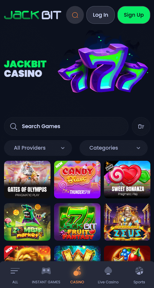 Jackbit webpage