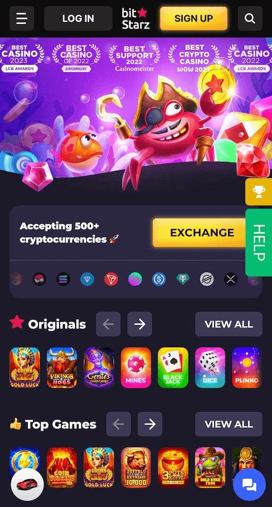 BitStarz webpage