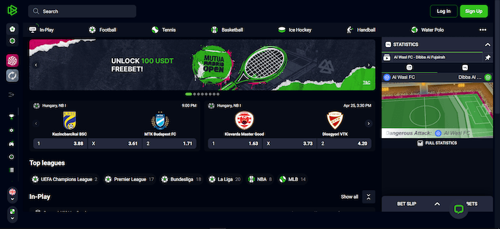 Bets.io weboldal