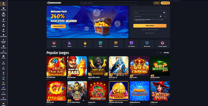 Página web de Winshark