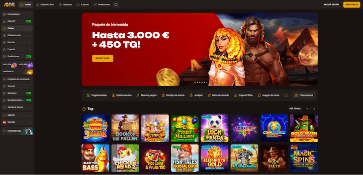 Página web de SlotLair