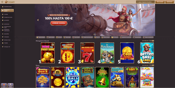 Página web de Vicibet