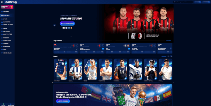 Boomerang-bet.com Webseite