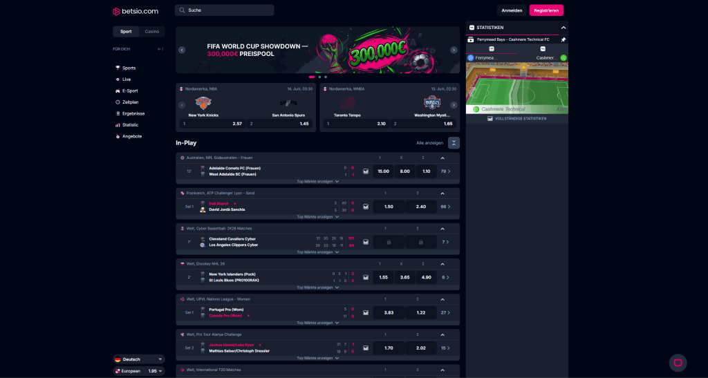 Bets.io Webseite