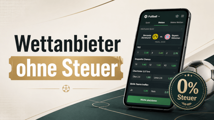Wettanbieter ohne Steuer