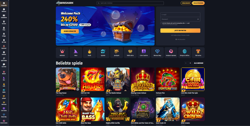 Winshark Webseite