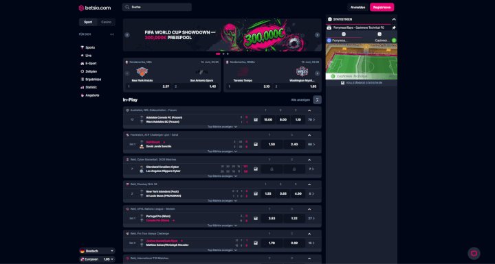 Bets.io Webseite