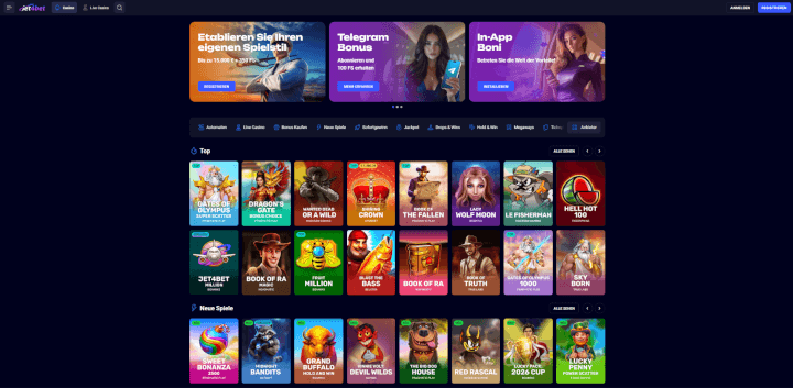 Jet4Bet Webseite