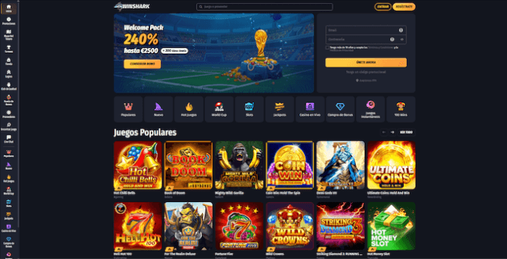 Página web de Winshark