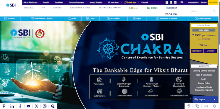 State Bank of India (SBI) Savings Account