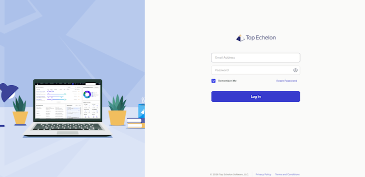 Top Echelon Software webpage