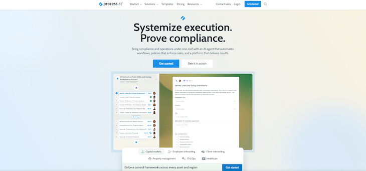 Process Street main page