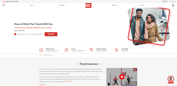HDFC ERGO Travel Insurance