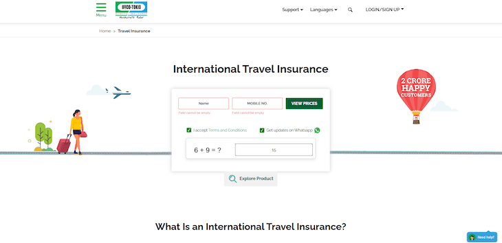 IFFCO Tokio Travel Insurance