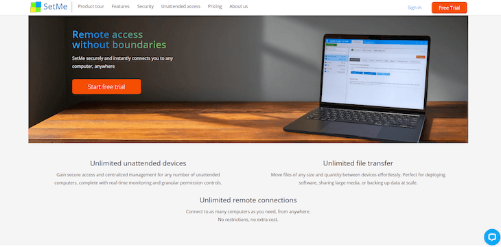 Laplink Everywhere webpage