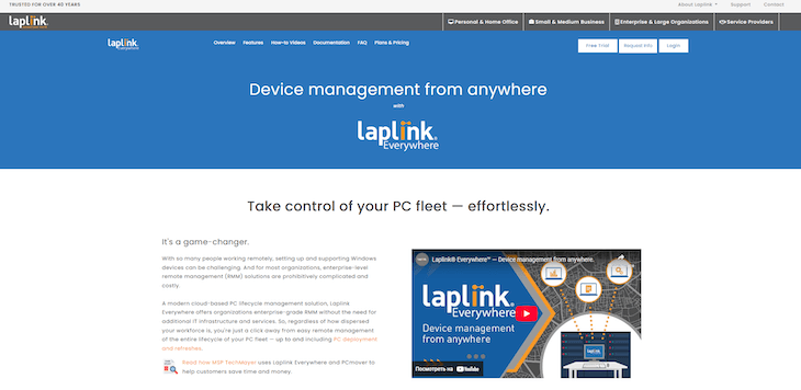 Techinline SetMe webpage