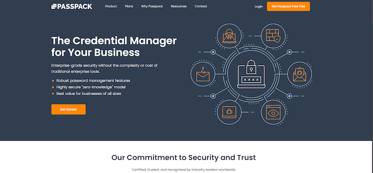 Passpack website