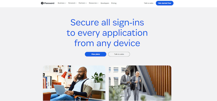 1Password website