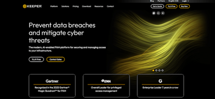 Keeper Security website
